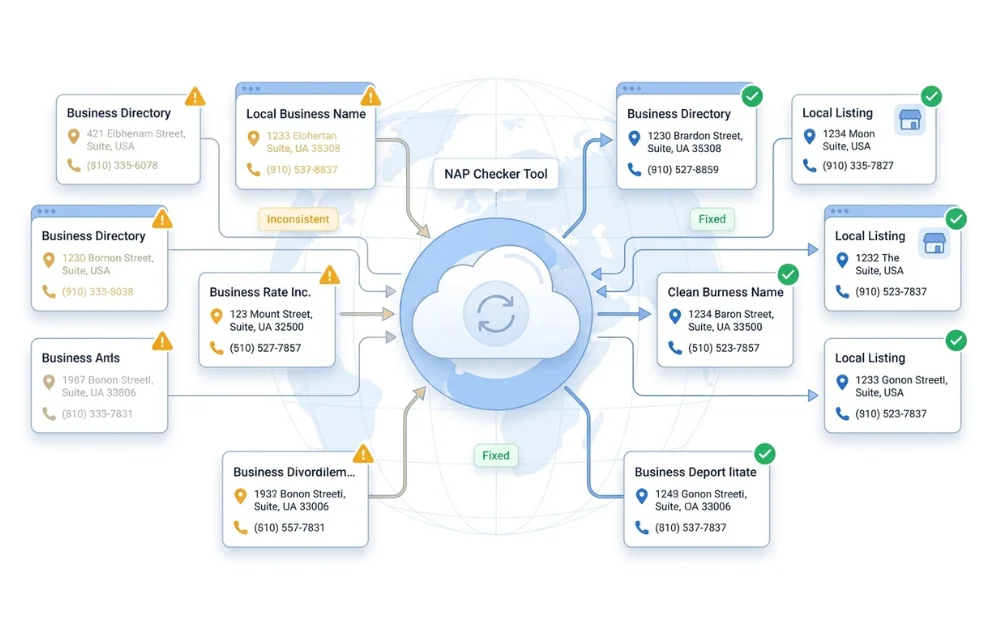solve NAP listing issues